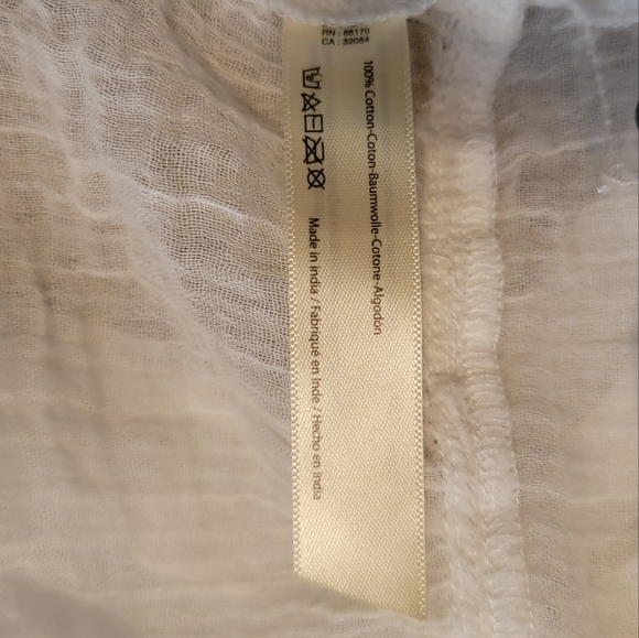 Free People White Pintuck Peasant Blouse - Picture 7 of 8